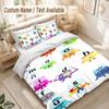 Alphablocks Bedding Set, 1 Duvet Cover & 2 Pillowcases Soft Comfortable Bedroom Home Textile Decor