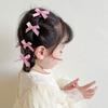 Hairpin Plaid Female Hair Accessories Korean Style Headwear Children's Hair Clip Bowknot Hairpin