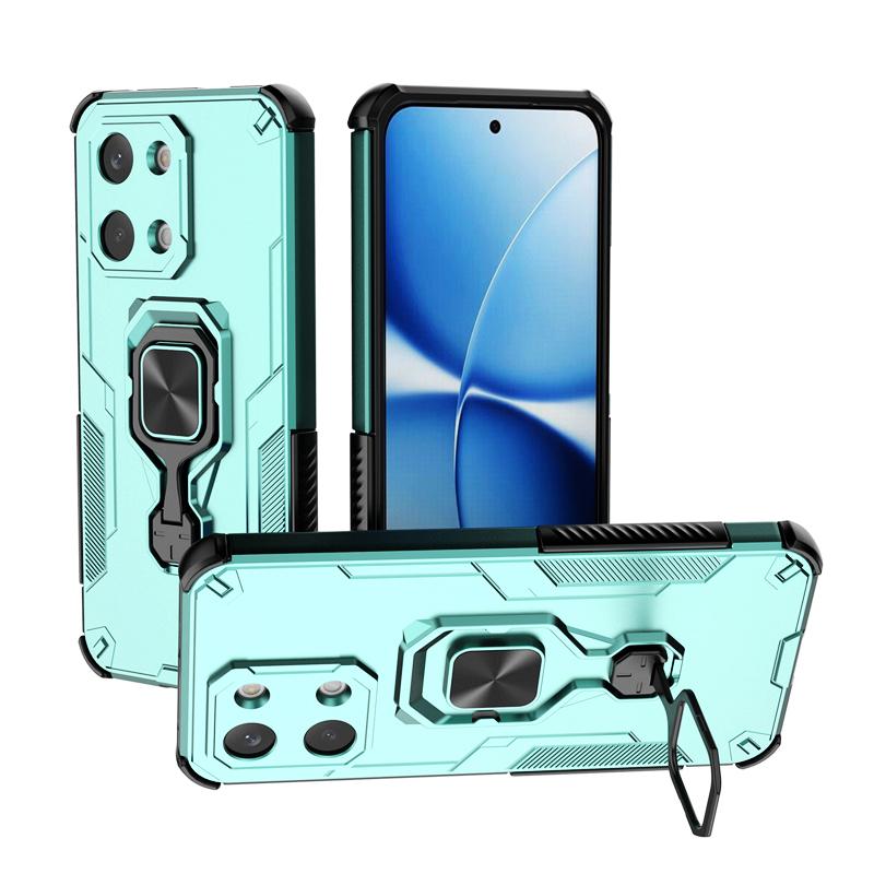 KEYSION Ударопрочный бронированный чехол для POCO X8 Pro Max Силикон+ПК Вертикальная металлическая подставка-кольцо Чехол для телефона для Xiaomi POCO X8 Pro