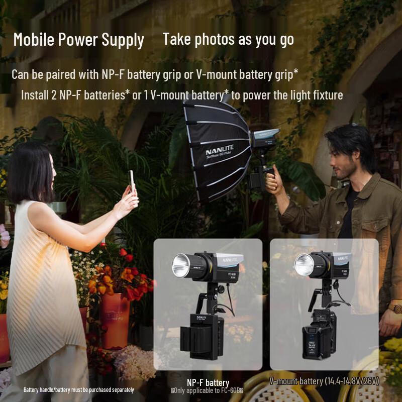 Двухцветный светодиодный фото свет NANLITE FC-60B/120B