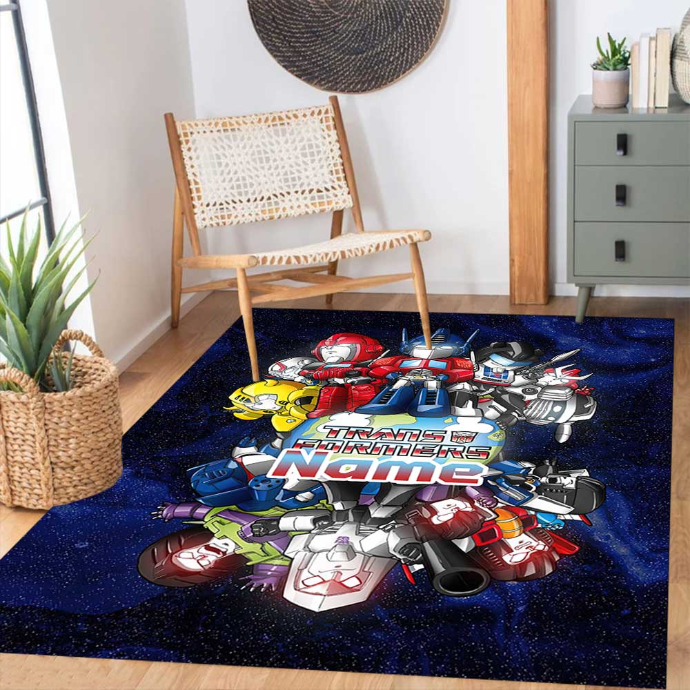 Love Transformers (5) Customize your name rug, office chair cushion, home bedroom living room gift.