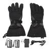 Heated Gloves for Men Women Rechargeable Finger Touch Screen 3 Heating Modes 100‑240V Black for Winter Outdoor EU Plug
