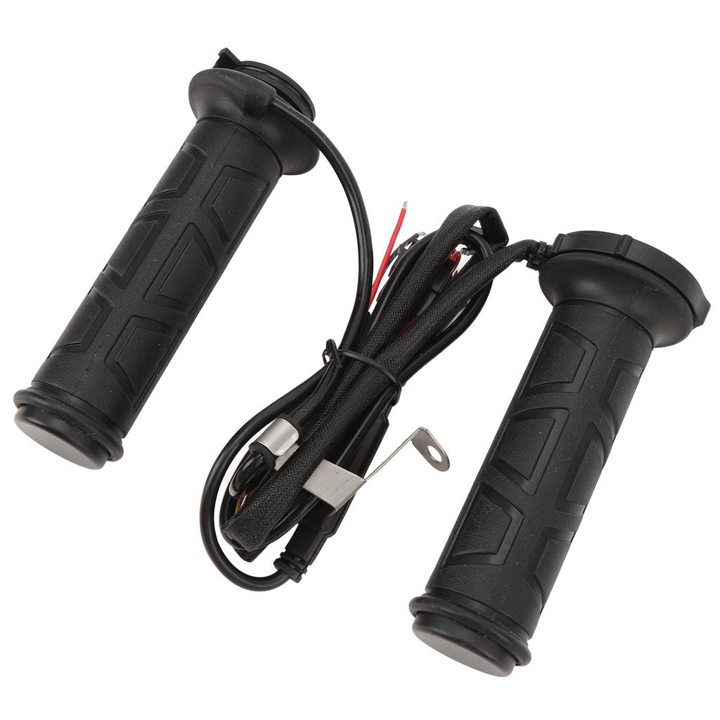 Рукоятки руля мотоцикла с подогревом, водонепроницаемые, DC12V, резиновые, электрические, с регулировкой