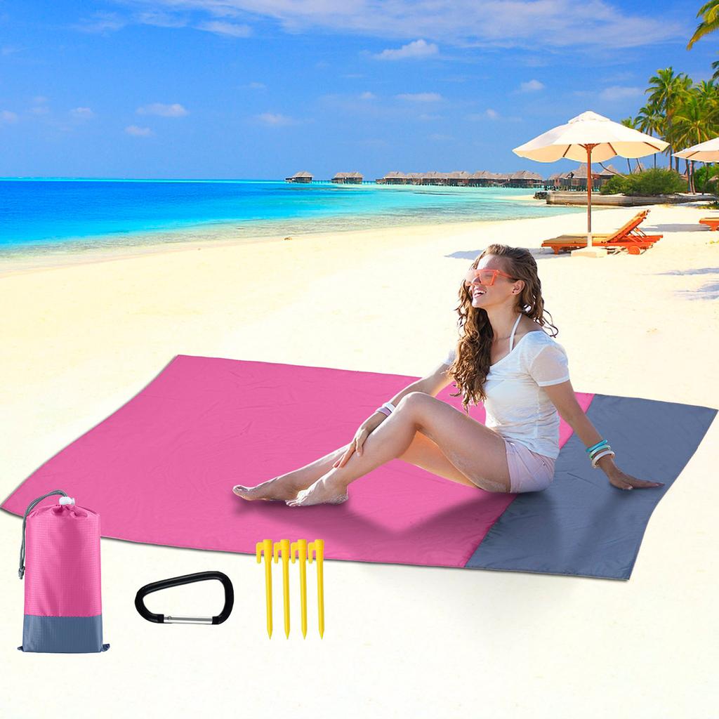 Пляжное одеяло, одеяло для пикника на открытом воздухе, большой водонепроницаемый пляжный коврик без песка