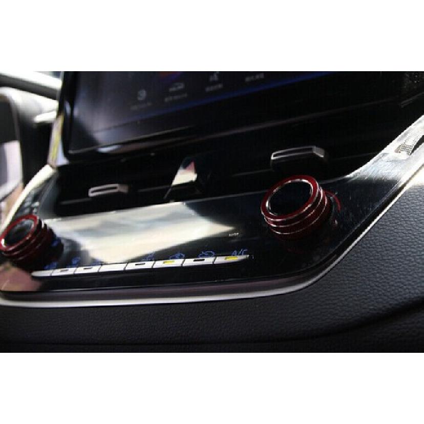 Подходит для Toyota Corolla - Красная алюминиевая декоративная накладка на ручку кондиционера центральной консоли