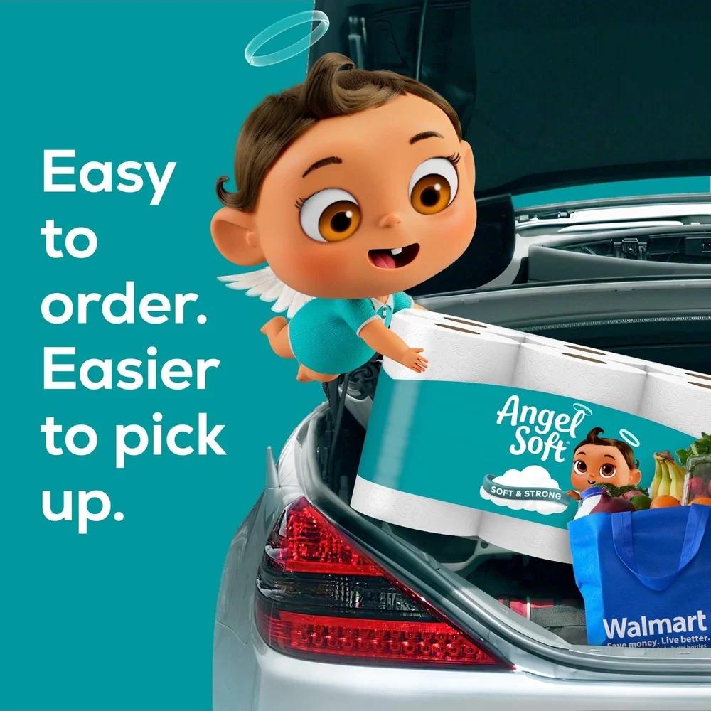 Двухслойная туалетная бумага Супер Мега Рулоны 6 штук 480 листов в рулоне Мягкая Прочная Долговечная Безопасная для септиков Без запаха Перфорированная