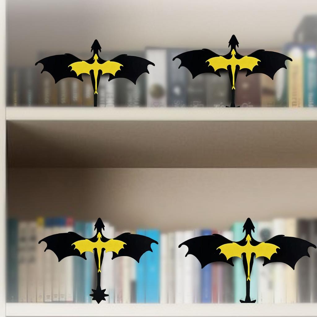 3D Декоративные аксессуары для книжной полки с драконами, Украшение книжного уголка, Подставка для книг с двумя драконами, Подарок для книголюбов