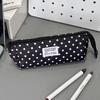 Triangular Pencil Case Polka Dot Stationery Storage Case Kawaii Pencil Pouch  for Students
