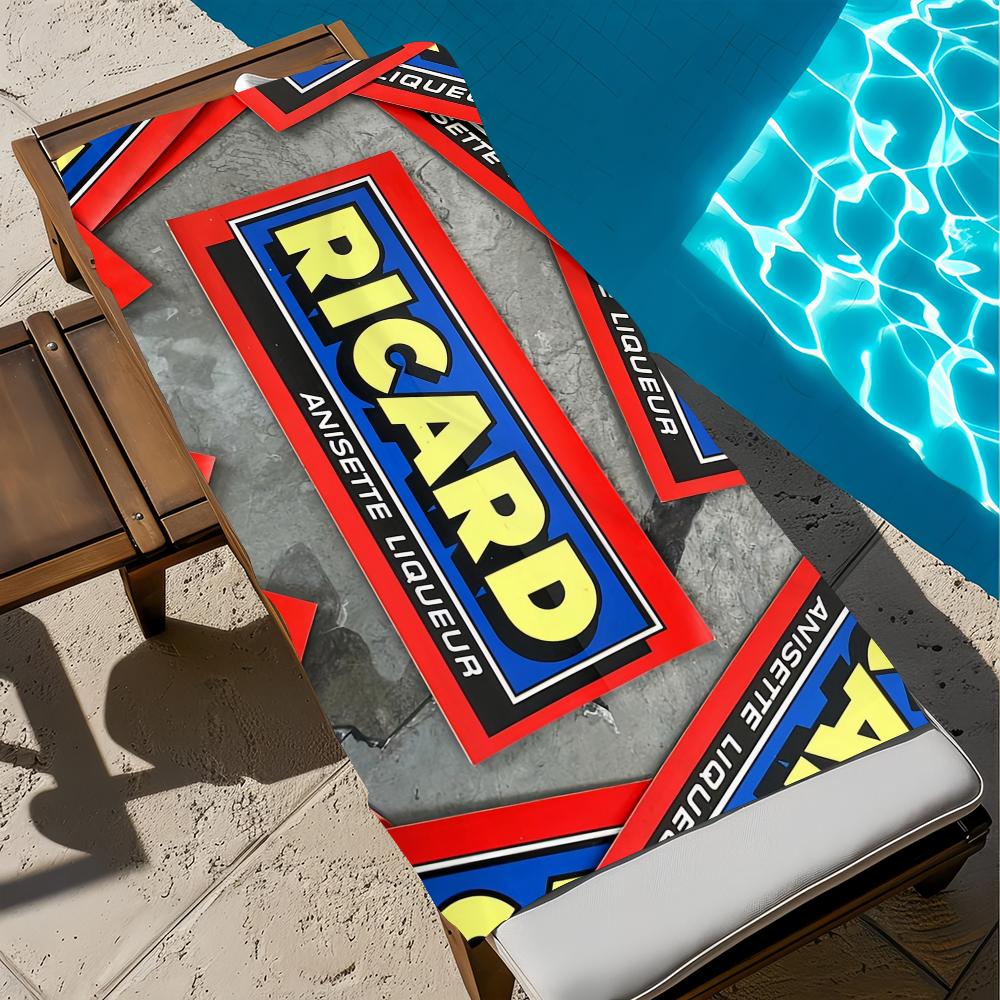 Роскошное полотенце с логотипом R-RicardSES Пляжное Быстросохнущее Мягкое Бассейнные полотенца Подарок для Путешествий Тренажерного зала Душа Кемпинга спорта