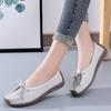 Women Shoes Moccasins Women Flats Loafers Genuine Leather Female Shoes Slip On Ballet Bowtie Women's Shoes Kkm