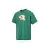 Футболка унисекс с коротким рукавом и принтом фото Li Ning X OG Slick Collaboration, цвет темно-дворцово-зеленый AHST675-4