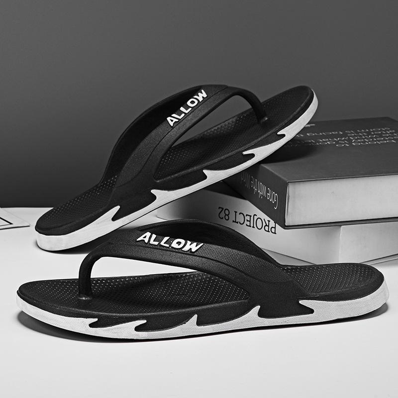 Новые простые шлепанцы мужские нескользящие повседневные кусачки для ног мужские пляжные модные крутые тапочки