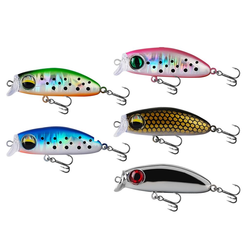 5 шт. Рыболовные приманки Minnow Искусственная жесткая приманка Воблер Swimbait для ловли форели, окуня, карпа Рыболовные аксессуары