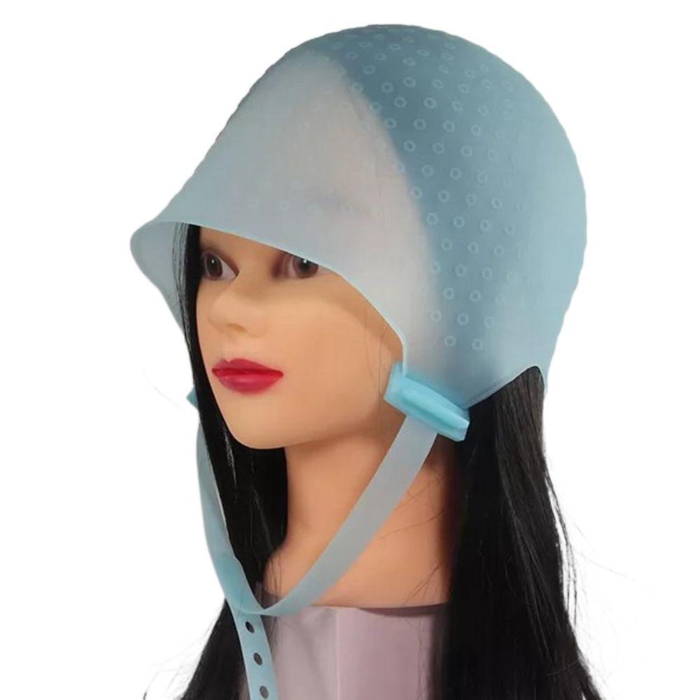 Professional Adjustable Hair Dye Hat Silicone Hair Coloring Cap Beauty Highlighting Dye Cap  Salon
