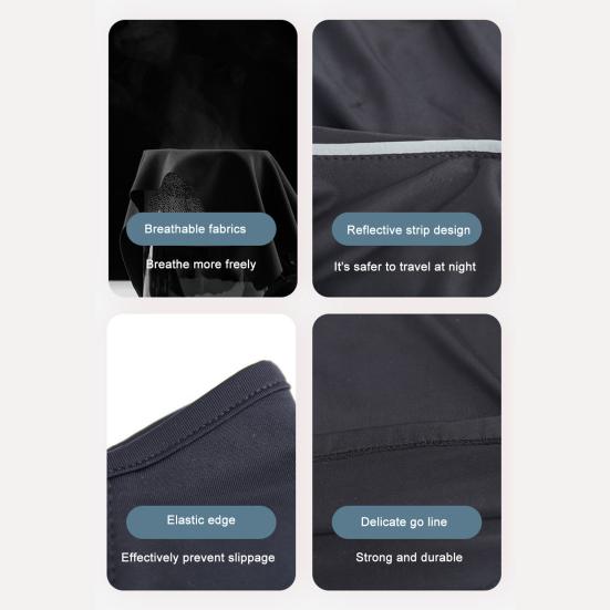 Дышащий велосипедный шарф для лица, светоотражающая полоска, полиэстер, защита от солнца, универсальный велосипедный шарф для улицы