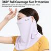 Sunscreen Face Veil Women Ice Silk Cooling Breathable Cycling Face Mask Summer Durable Anti UV Sun Protection Hiking Face Cover