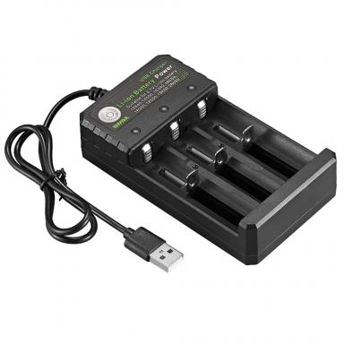 4-слотное зарядное устройство для аккумуляторов 18650, 2x 3x 4x слота, двойное USB-зарядное устройство для перезаряжаемых литиевых аккумуляторов 3,7 В, для 16340 14500 18650 18500 26650
