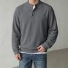 Men S Stand Collar Knit Sweater Loose Casual Autumn Winter Base Top