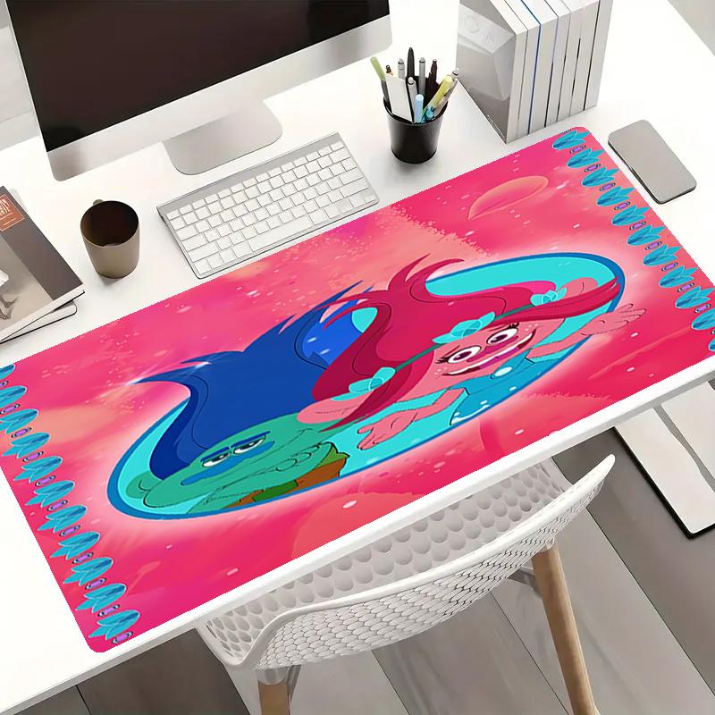 Trolls Theme Mouse Pad, Non Slip Rubber Base, Multifunctional Office & Home Decor, Perfect for Workspace Personalization.