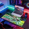 Custom Name Personalized Saint Seiya Pattern Mousepad, Laptop PC Desk Mat, Decorative Desk Mat for Home Keyboard Pad Gift