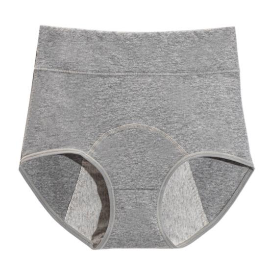 Женские трусики однотонные, большого размера, мягкие, с высокой талией, бесшовные, эластичные, период