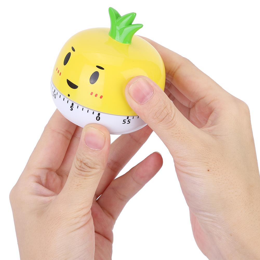 Мультяшный Механический Ручной Кухонный Таймер Будильник Напоминание Часы Инструмент Обратного Отсчета Желтый
