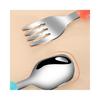 Dww-A Spoon + Fork + Box Set (Berlin Blue) Children's Tableware Learning Chopsticks Eating Learning Spoon Fork Baby Training Chopsticks Portable Box S