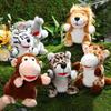Jungle Animal Animal Hand Puppets Elephant Lion Plush Hand Doll Birthday Gift   Preschool