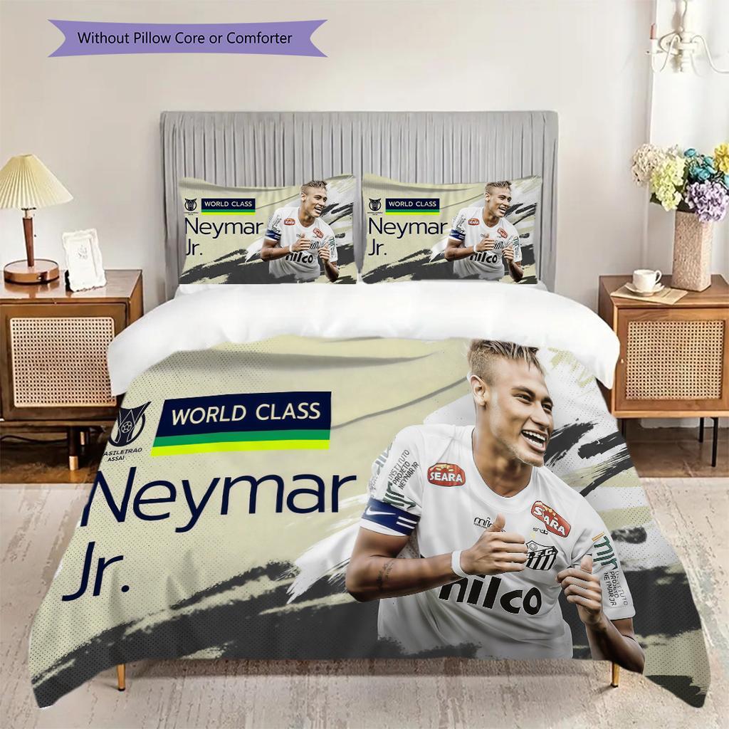 Dynamic Sports Action Team Spirit Bedding (1 * duvet cover + 2 * pillowcase, without core) 2D Flat Christmas birthday gift Duvet cover and pillowcase