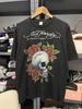 Ed Hardy от Christian Audigier Череп Черная Короткая Унисекс Футболка Репринт KH7138 Унисекс Футболка