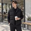 Casual Waistcoat for Men Quilted Puffer Vest, Stand Collar Thermal Outerwear, Winter Versatile Solid Color Body Warmer with Full Zipper Side Pockets,