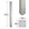 4 x Leg 60x60 | H - 710 mm | White
