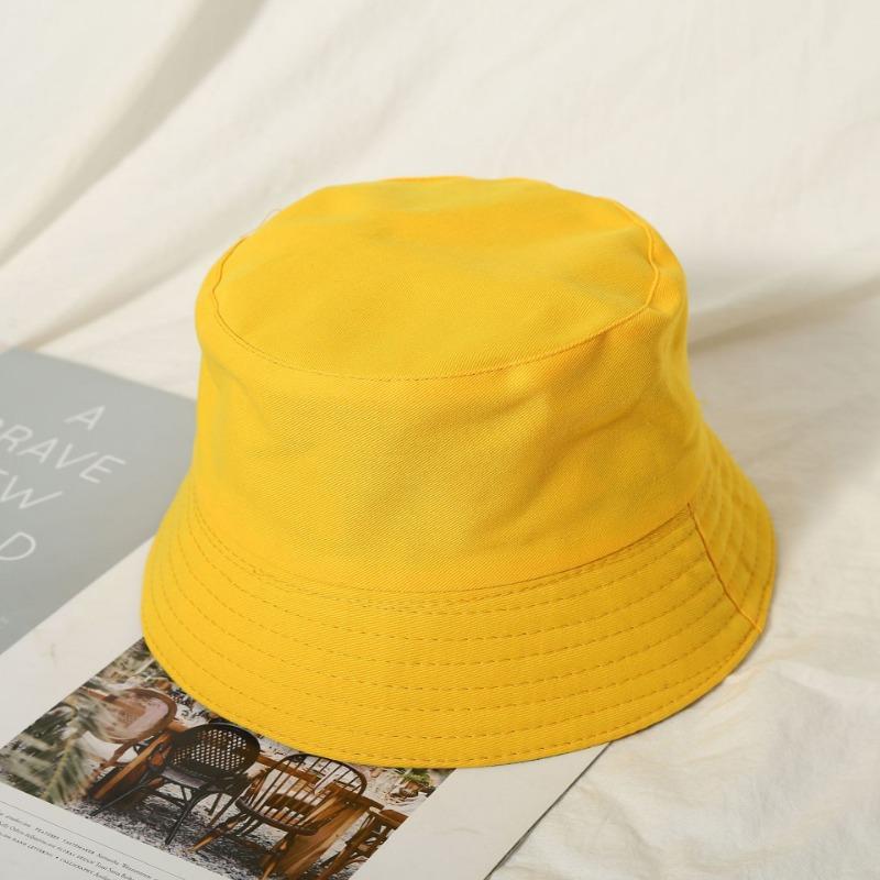 Bucket Hat Advertising Hat Summer Double-sided Basin Hat Embroidery Sunshade Sun Protection Hat Travel Hat Men