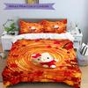 3pcs Hello Kitty Duvet Cover Set, 1 Duvet Cover + 1/2 Pillowcases (No Insert), Bedroom Decor, Allseason Comfort yy251021295