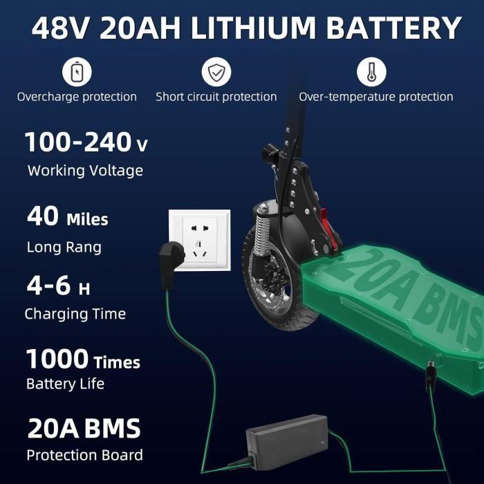 BAZARLAND30. Электросамокат для взрослых с двойным двигателем 2600 Вт, максимальной скоростью 60 км/ч и запасом хода 40 км.