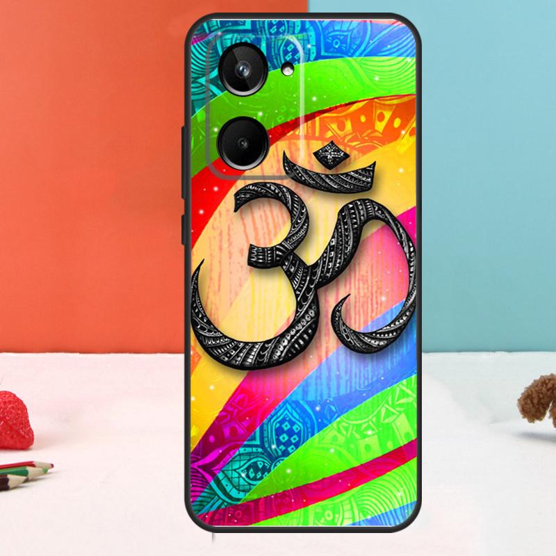 Aum om Namaste Symbol Zen Yoga For Realme C67 C75 C71 C55 C53 C61 C33 C63 C51 10 11 12 13 14 15 Pro Plus C65 GT7 Pro Case