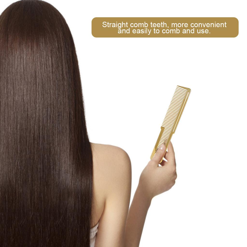 Профессиональная расческа для волос Парикмахерская для дома Салон для стрижки волос Инструмент для укладки волос Gold