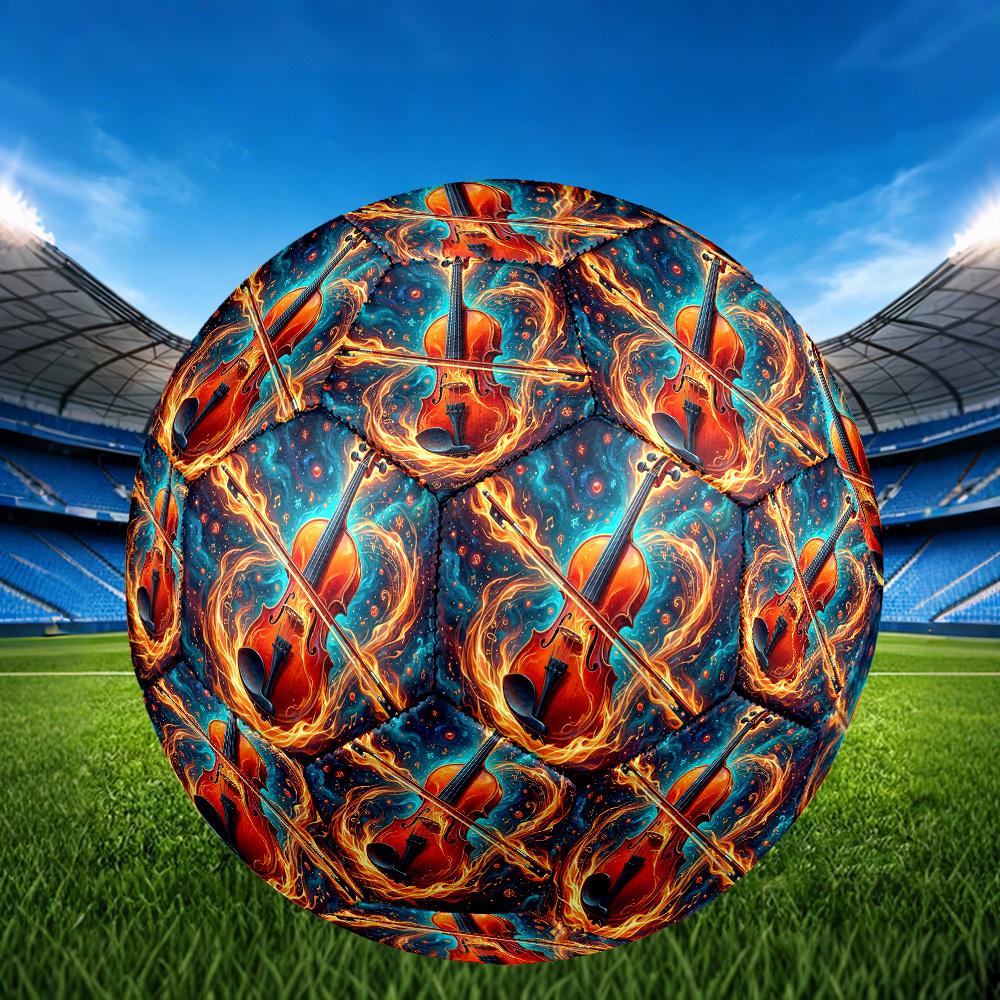1pc Violin Symphony Durable Size 5 Soccer Ball Professional Match Training Football Indoor &Outdoor Sports Ball p6013