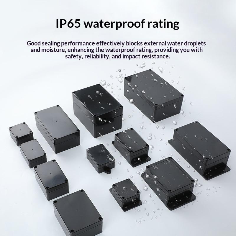 1/3 шт. Пластиковый корпус для электронных приборов и проектов, IP65, водонепроницаемый, черный, распределительная коробка, наружный контейнер, корпус для электрооборудования, инструменты