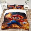 3pc Mario Bedding Set Guest Room Bedroom Decor Christmas Halloween Decor Gifts- All Seasons (No Insert)a1013054