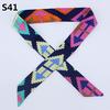 Fashion Silk Scarf Women Ribbon Tied Twilly Decoration Scarf Bag Handle Long Soft Scarf Scarves  Unique