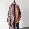 Dunhuang Oil Painting Autumn and Winter Thickened Scarf Travel Outside Shawl Windproof and Cold Jacquard High-end Scarf Shawl Neck Protection