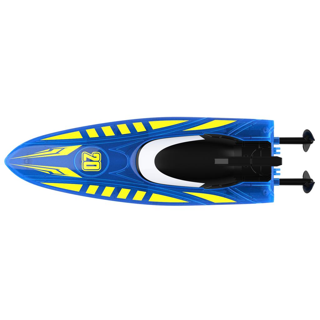 Радиоуправляемая лодка Трюковая лодка 2,4 ГГц Двусторонняя езда Игрушки для корабля Обнаружение воды Низкий заряд R