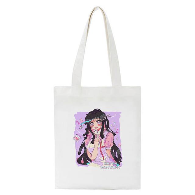 Холщовая сумка для покупок с героями мультфильмов Mikan Tsumiki, японское аниме, женская сумка на плечо, эко-сумка, многоразовые сумки для покупок для продуктов