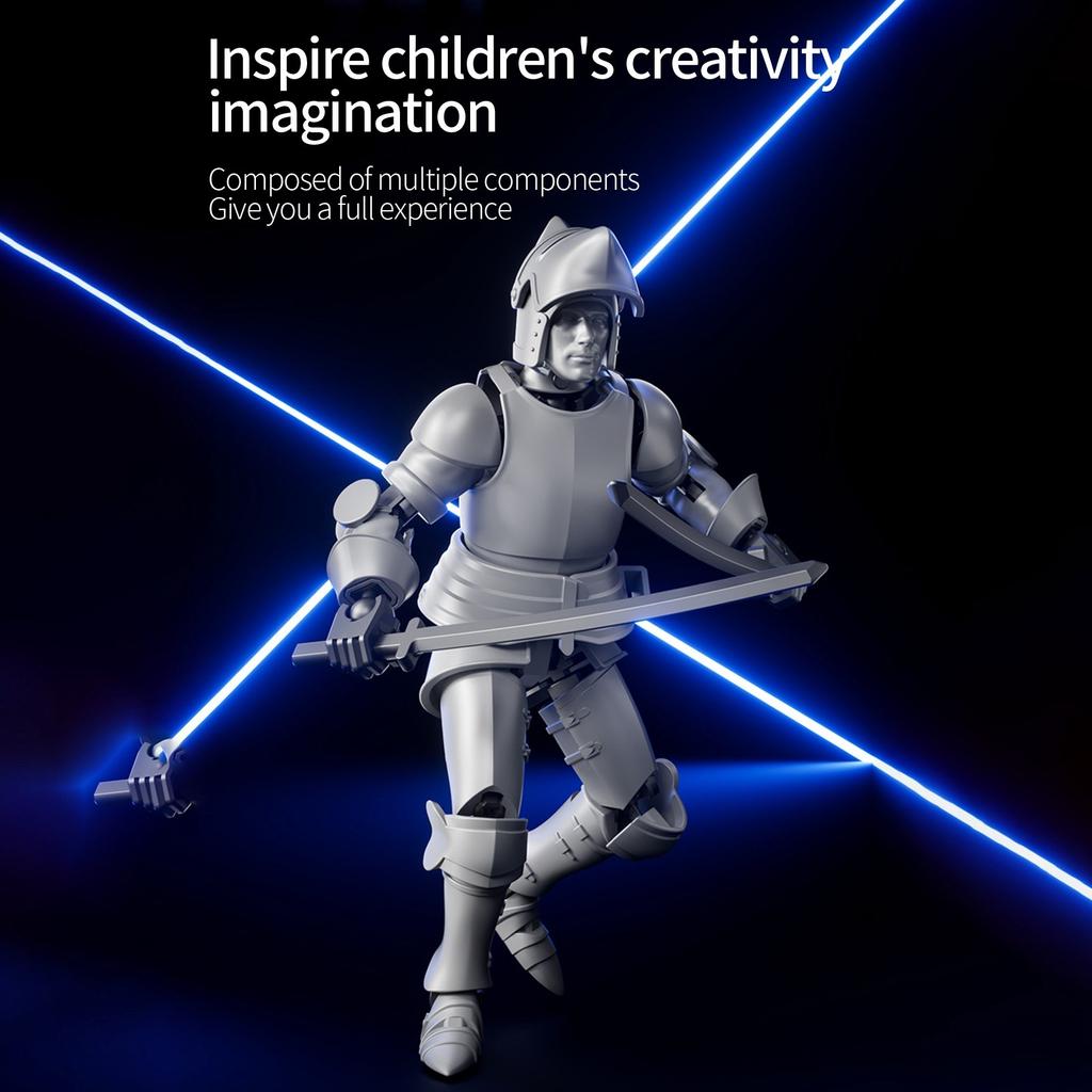 Двойной магнитный шарнир подвижная 3D печатная кукла игрушка, креативный декомпрессионный настольный орнамент