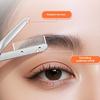 Eyebrow Trimming Scissors with Comb Stainless Steel Professional Non-Slip Precision Eyebrow Trimmer Men Women Brow Hair Removal Grooming Tool
