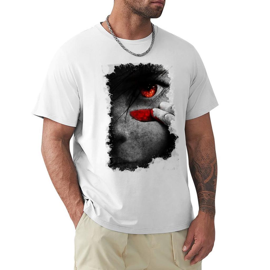 Fight Angel Tshirt Basic Casual Short Sleeve Cotton Shirt