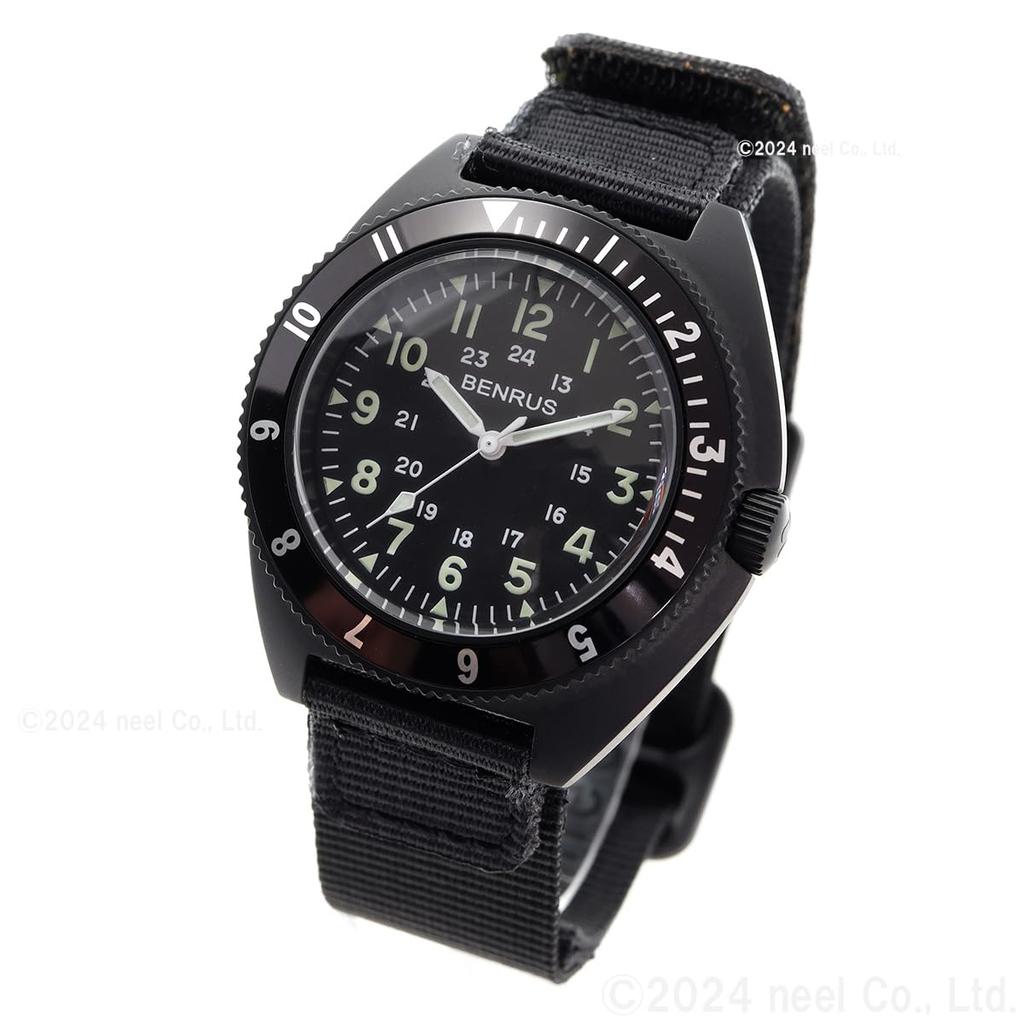 Watch [Benrus] TYPE-2-BK-COMBAT-SV Men's Black/Khaki