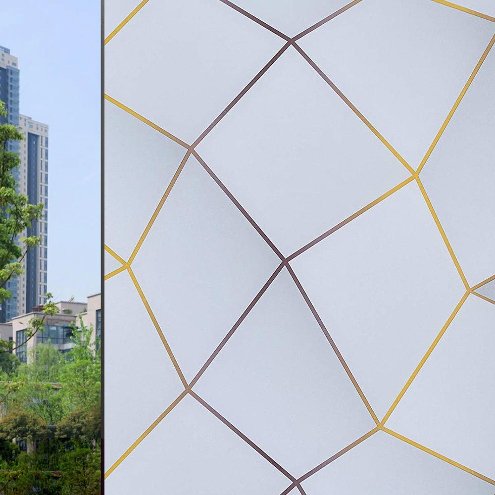 Новый стиль, оконная пленка для конфиденциальности, витражная статическая клейкая стеклянная дверная клейкая пленка, анти-УФ-наклейка на окно с контролем тепла для дома