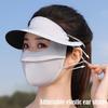 Маска для лица с петлями для ушей и козырьком Женское защитное полотенце для лица Модная маска для велоспорта Лето
